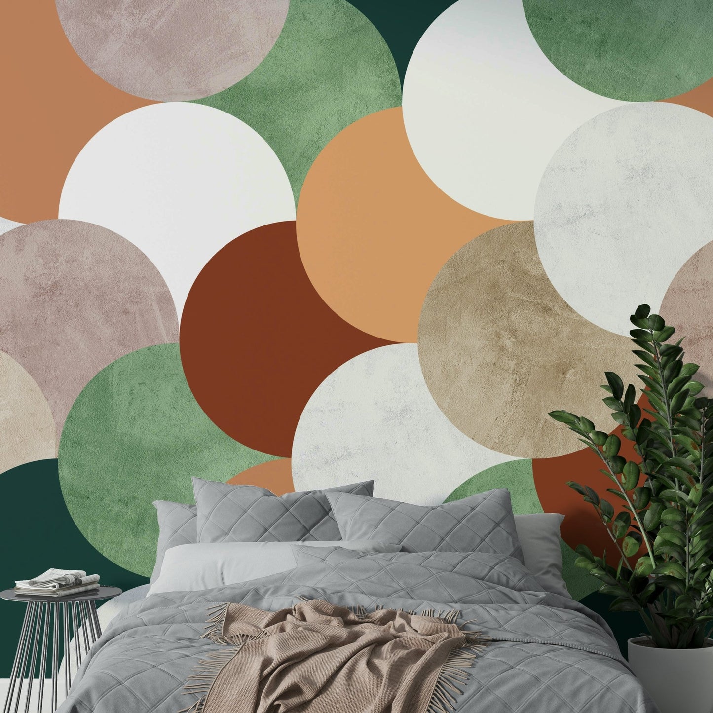 Vintage-inspired wall art wallpaper

