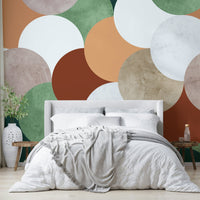 Clean modern mural with vintage tone

