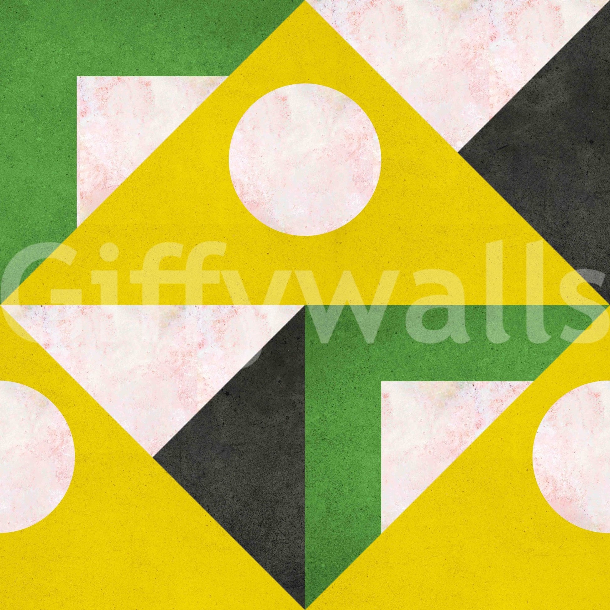 Stylish yellow and mid-century modern wallpaper for rooms

