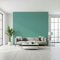 Muted teal background fine linear pattern atomic wallpaper.