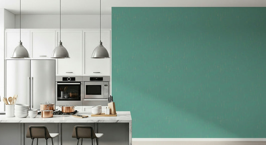 Linen Texture Blue subtle distressed effect wall mural covering.