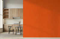 Bold Mid Mod Atomic Orange mural unique surface finish.