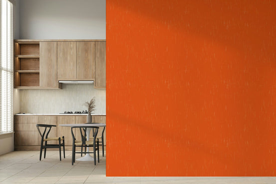 Bold Mid Mod Atomic Orange mural unique surface finish., GD6884