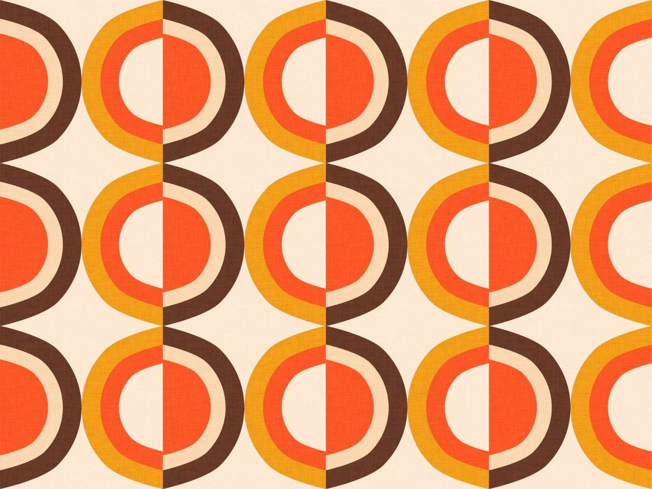 Mid Mod Classic Dots Beige Wallpaper - Giffywalls