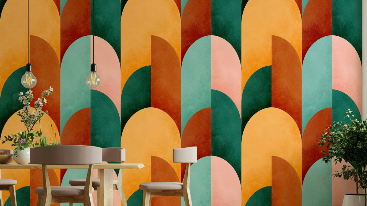 The color palette is composed of intense, fiery, and warm tones, reminiscent of a strong sun or sunset ., GD2682
