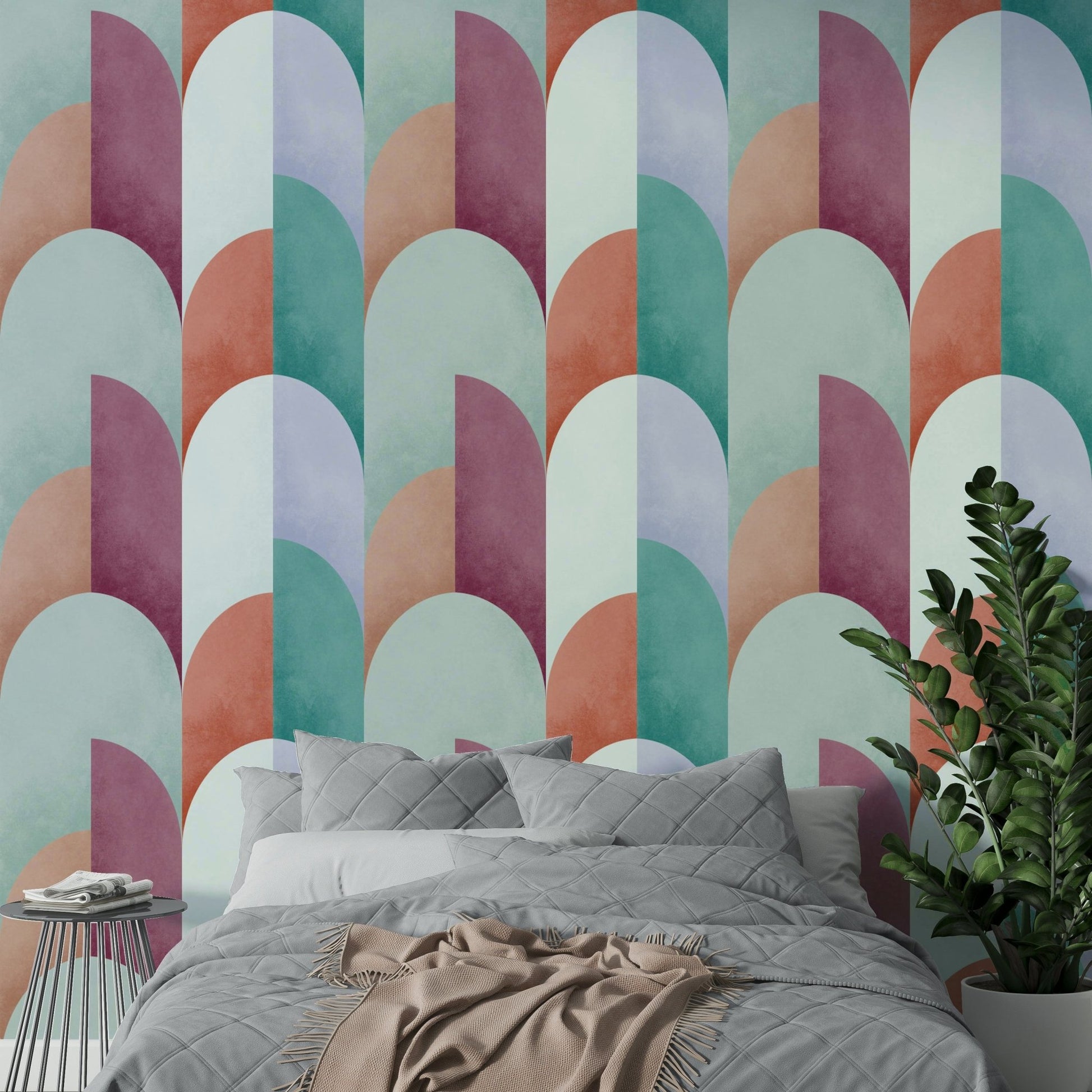 A vibrant and stylish wallpaper pattern.
