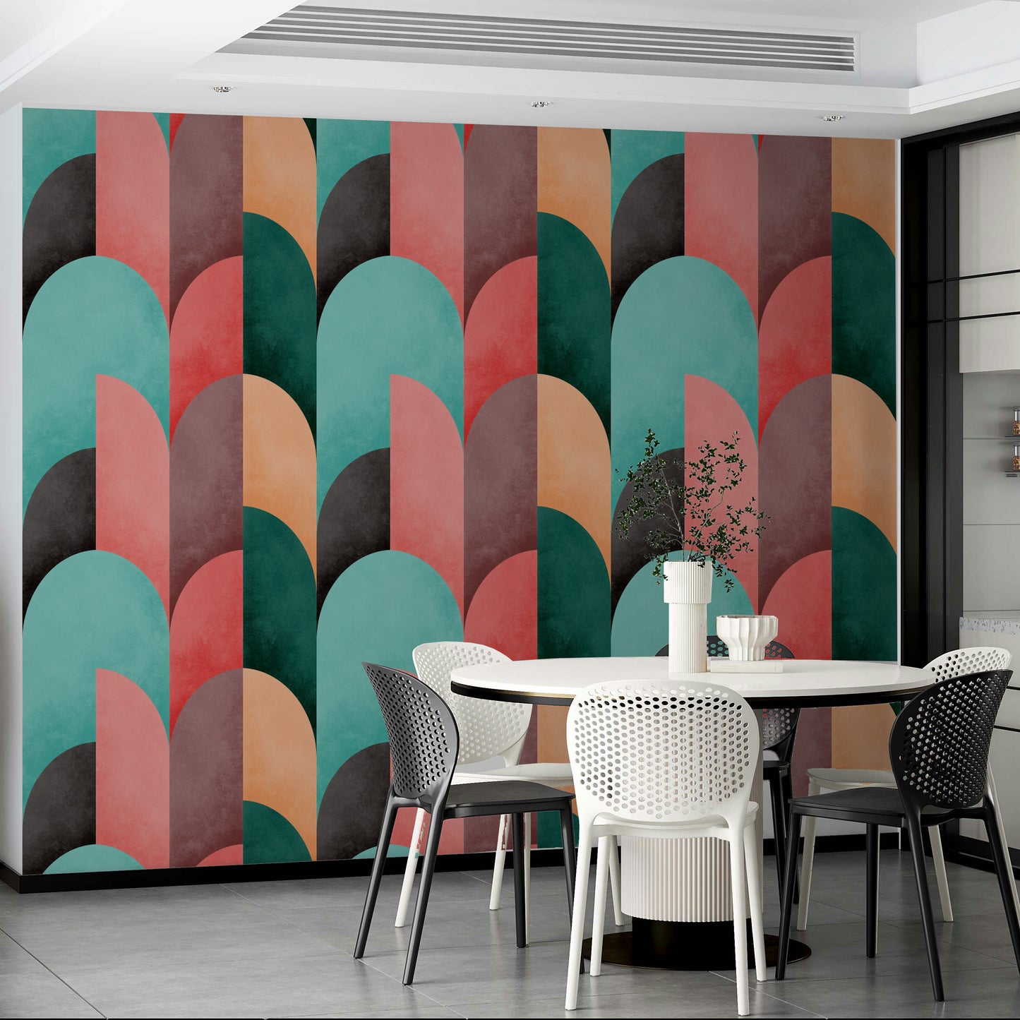 The texture appears smooth and graphic, like a vintage print or digital illustration.
