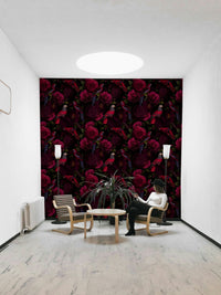 Modern floral midnight bloom wallpaper for stylish rooms, GD1378