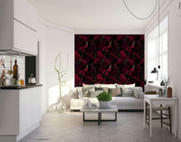 Enchanting floral midnight wallpaper for cozy spaces

