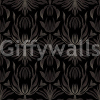 A high-quality serene leaf wall mural for walls.