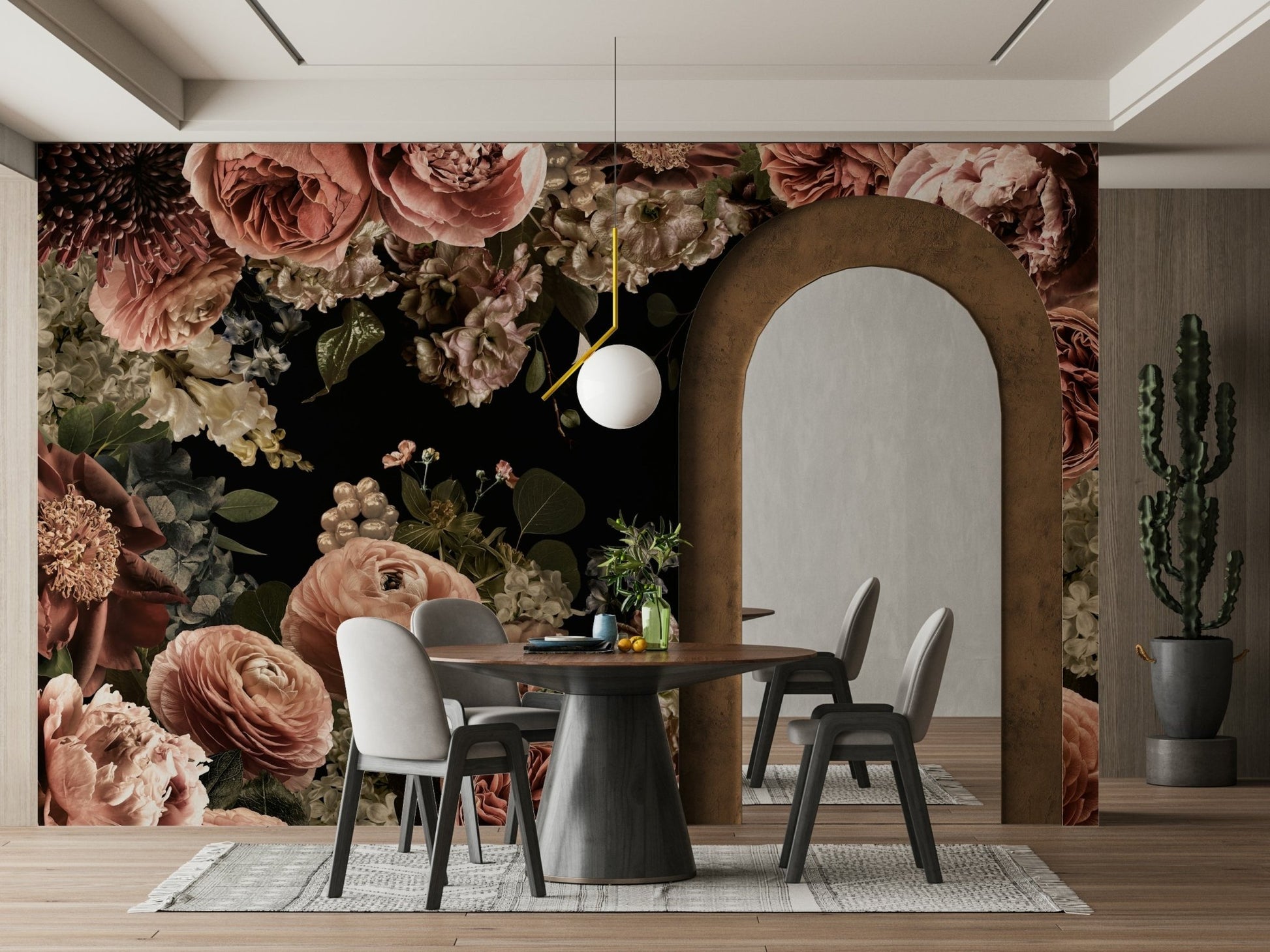 The design has a beautiful, artistic aesthetic.

