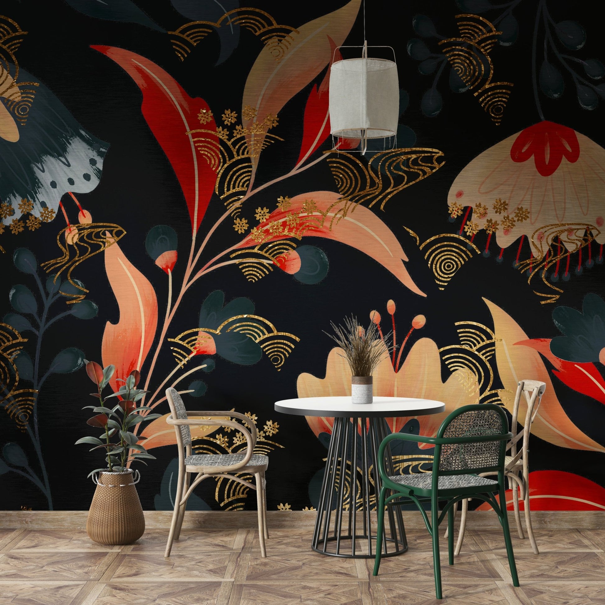 Ideal for a dining room, bedroom, or accent wall.

