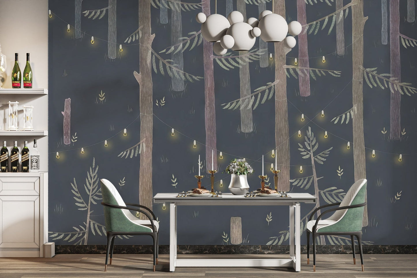 nchanting grove wallpaper for dining room decor C279