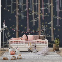 Whimsical fairy wallpaper for kids’ room walls C279