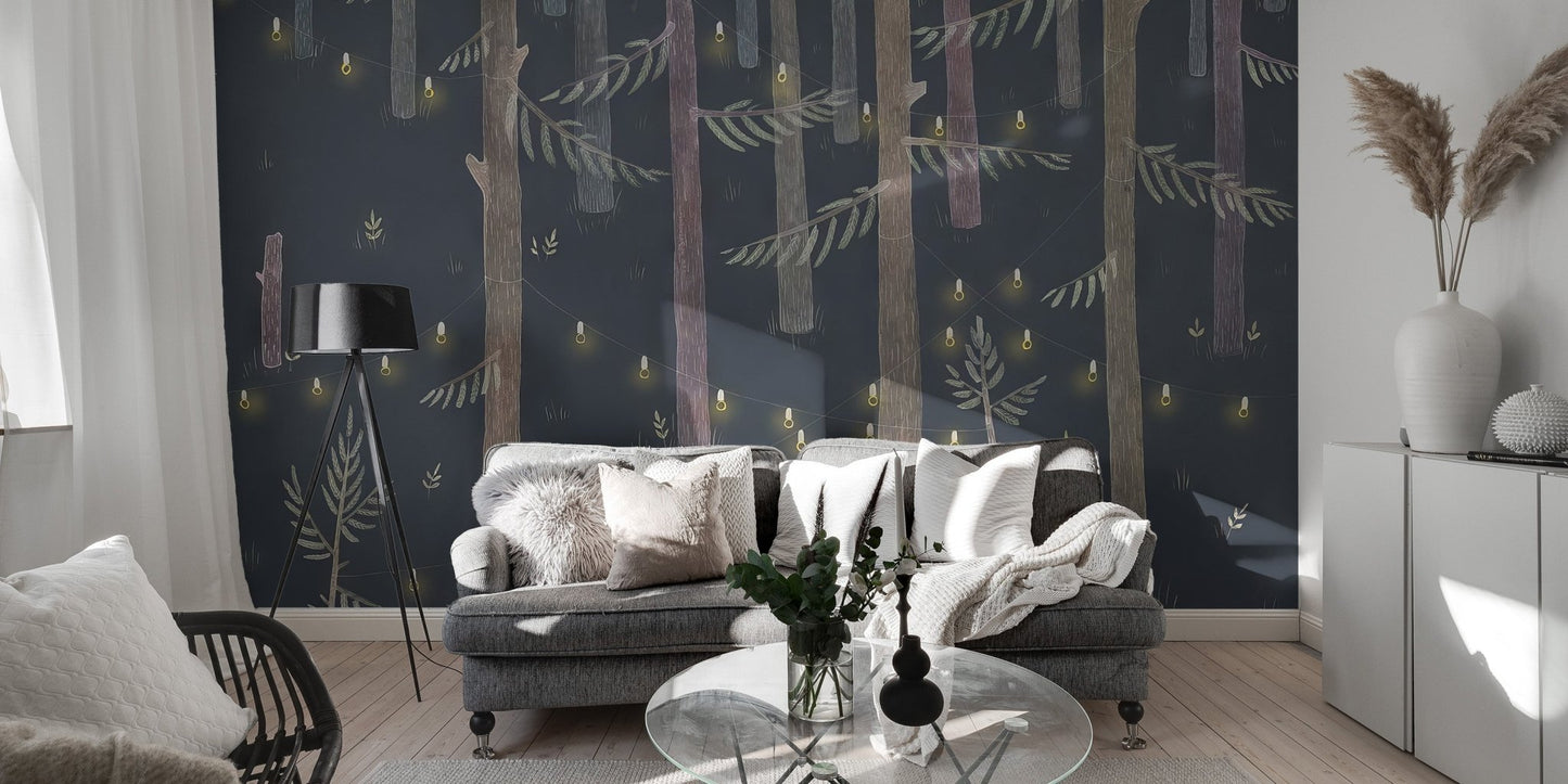 Twilight fairy wallpaper for cozy living rooms C279