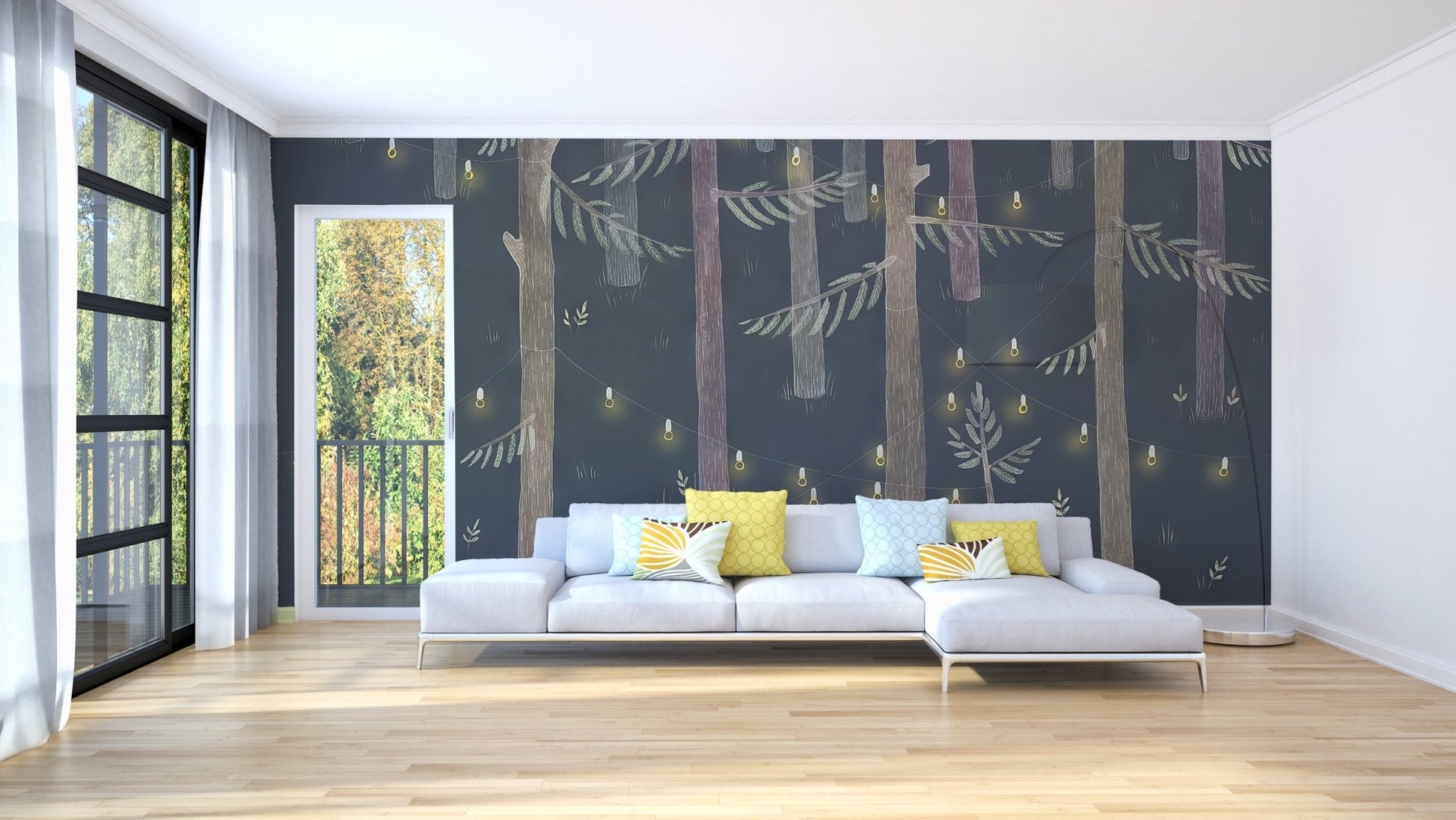 Midnight grove wallpaper for stylish hallways C279