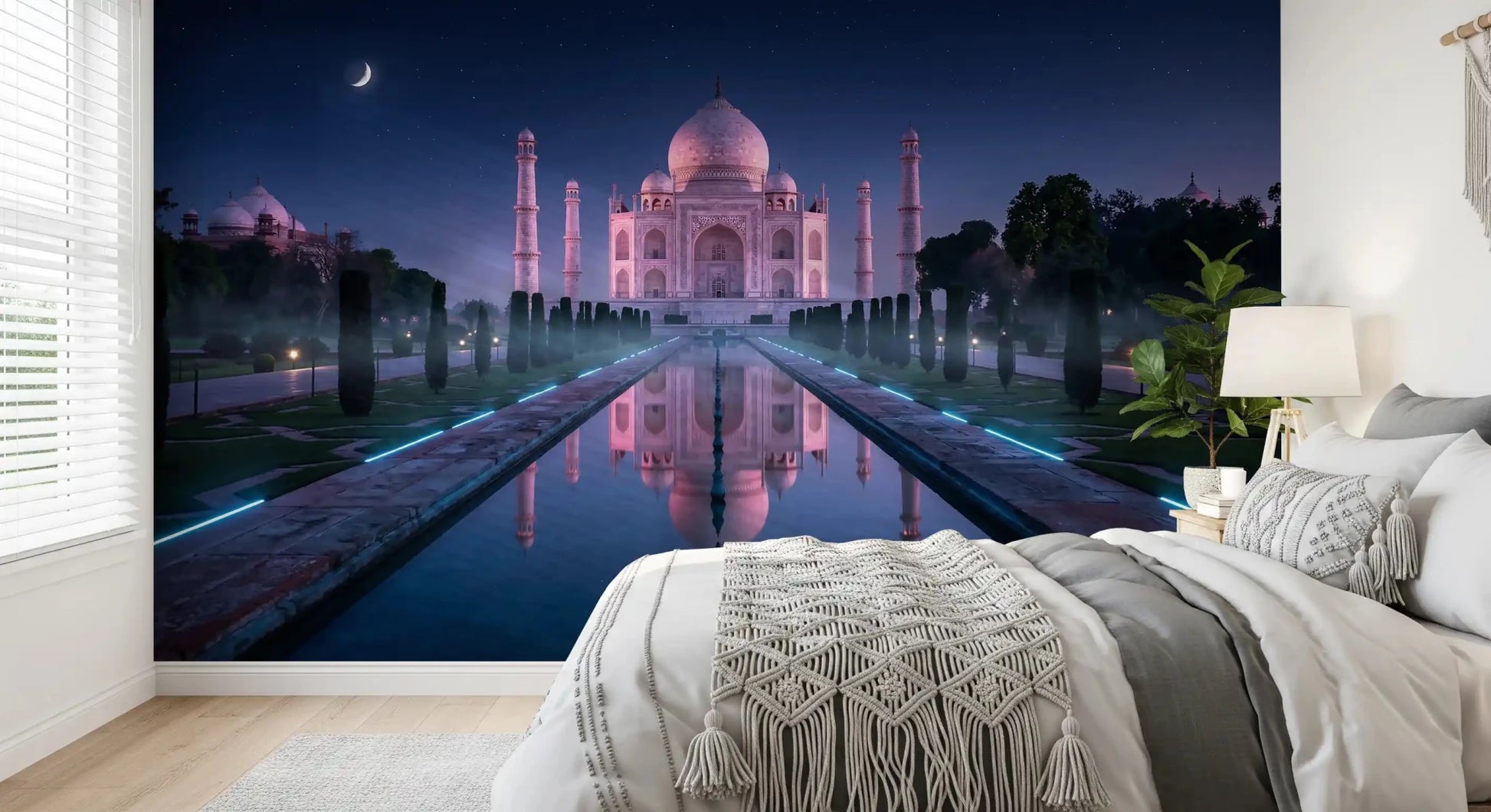 Midnight Majesty at Taj Mahal Wall MuralGD9203