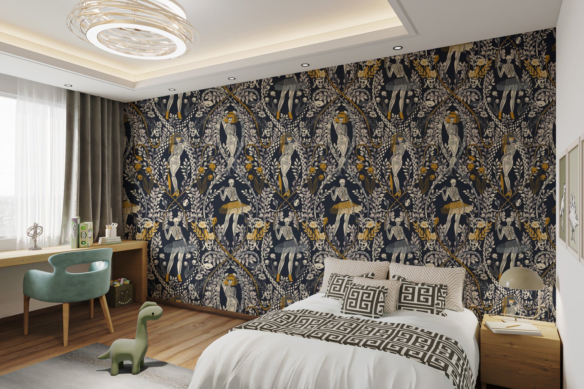 Midnight Masquerade Halloween creepy wall art

