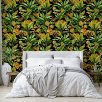 Dark and mysterious monkey mural for living room


