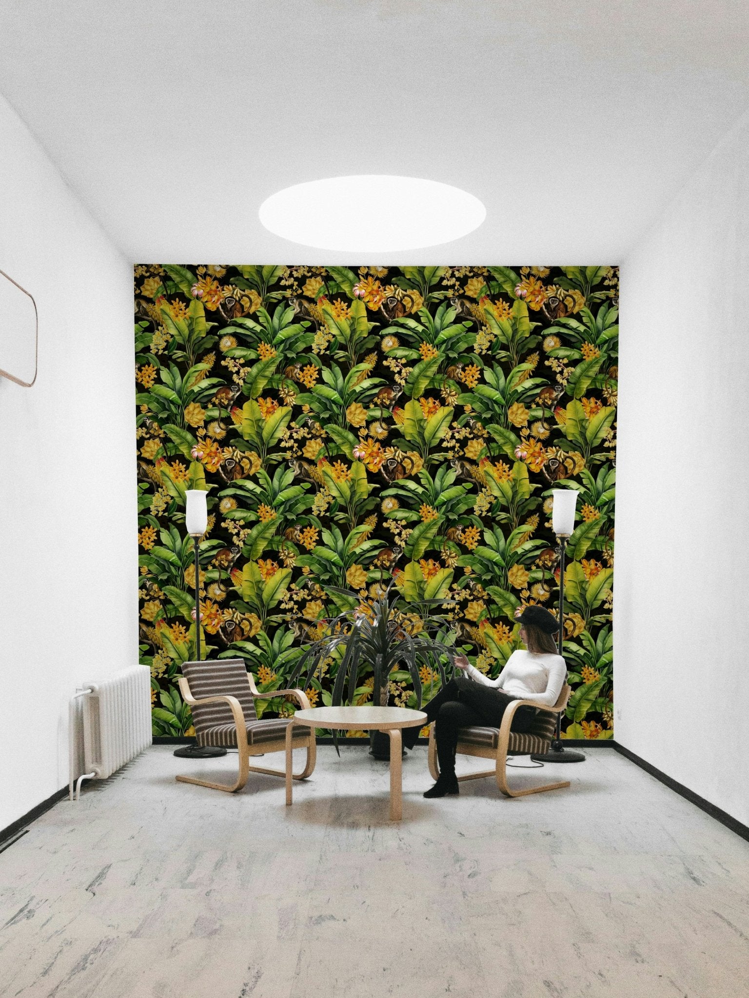 Stylish midnight monkeys wall art for nature lovers

