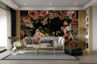 The flowers are in shades of white, pink, and red.

