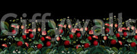 Sophisticated strawberry wallpaper with rich colors

