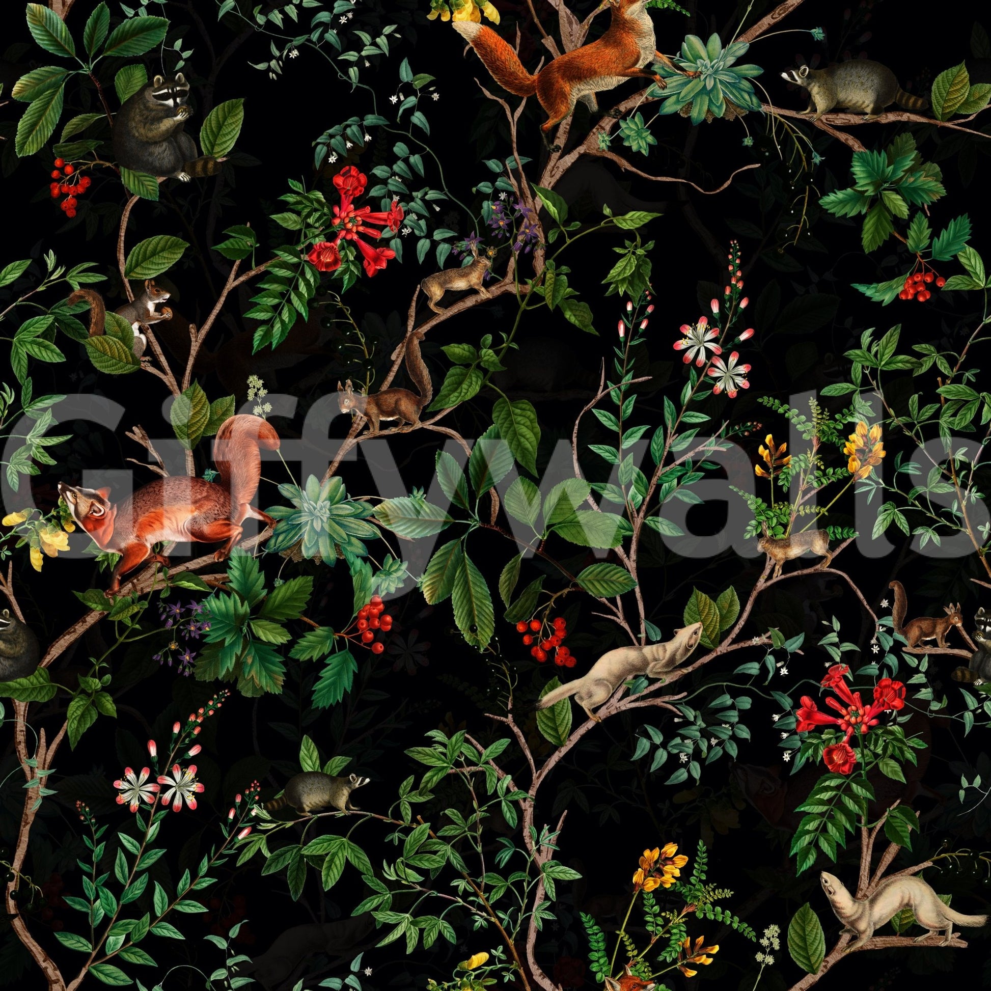 dark and peaceful forest wallpaper

