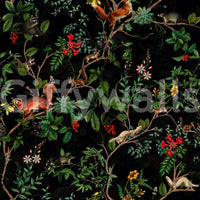 dark and peaceful forest wallpaper

