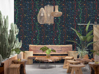 Modern Dining room showcasing the Woodland Birds and Branches wallpaper.GD9465