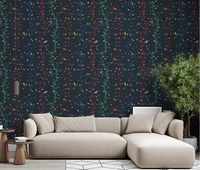 Spacious lounge featuring Midnight Woodland Birds wall mural as a focal point.GD9465