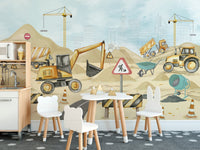 Mighty Machines Wall Mural - Giffywalls C321