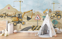 Mighty Machines Wall Mural - Giffywalls C321