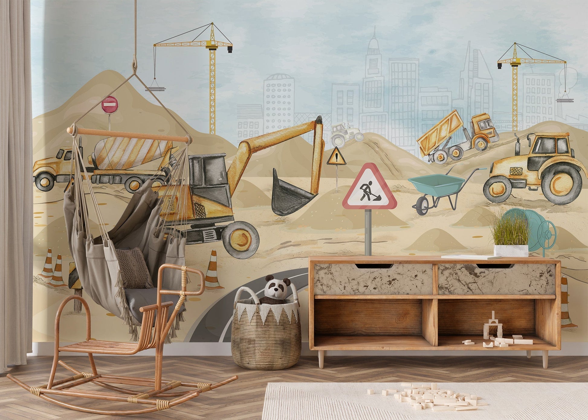 Mighty Machines Wall Mural - C321