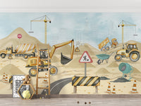 Mighty Machines Wall Mural - Giffywalls C321