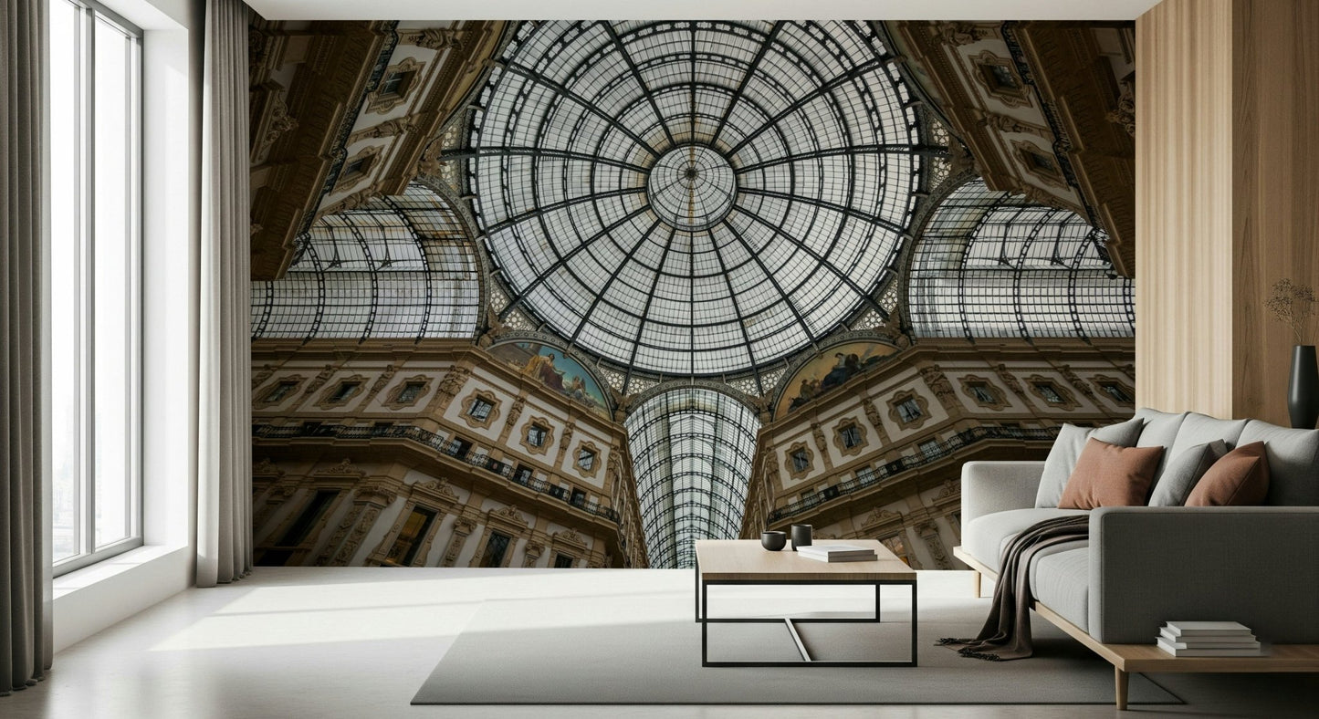 A serene historical vista wall mural for elegant decor.