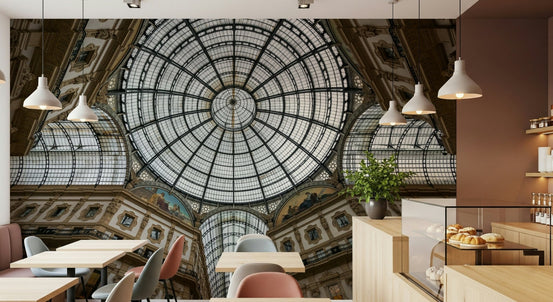 A beautiful architectural dome wallpaper mural inspired by the Milan Cathedral., GD5923