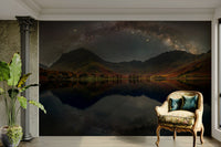A contemplative dark sky wallpaper mural for a feature wall.

