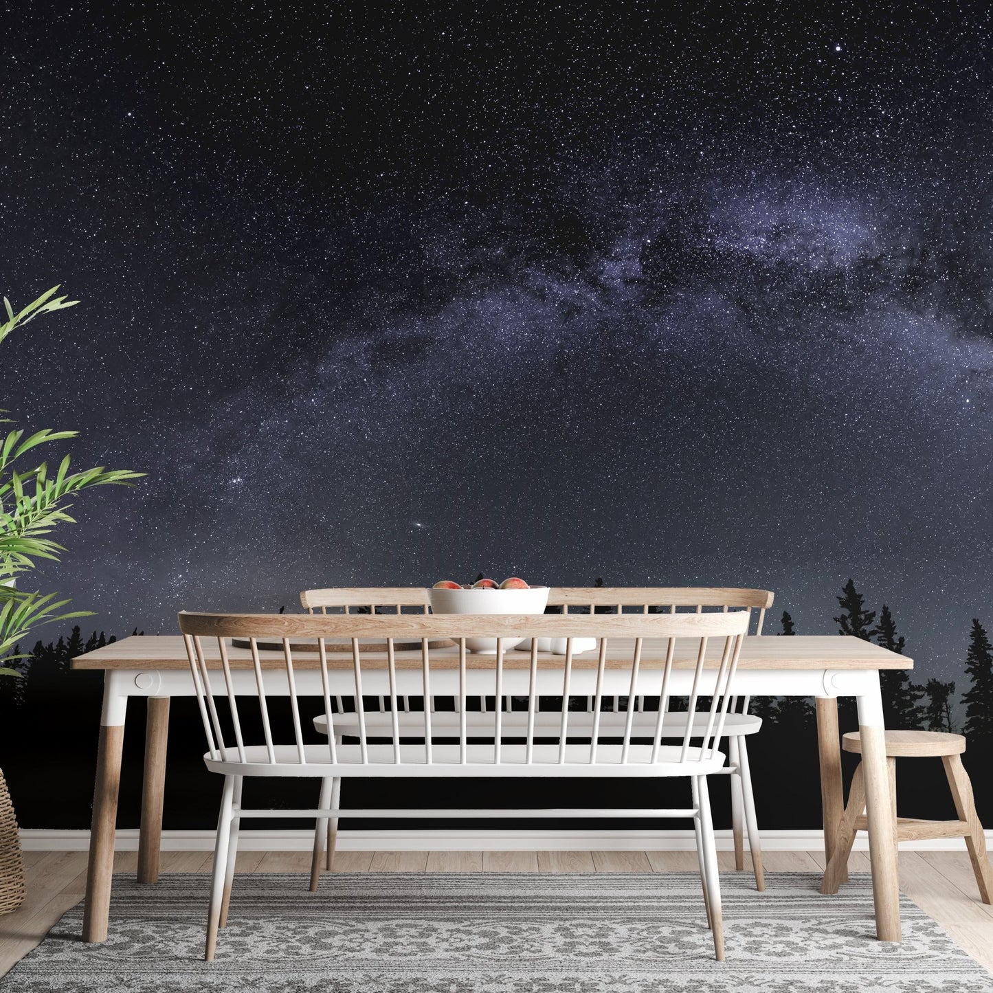Cosmic wallpaper with Milky Way and stars A236
