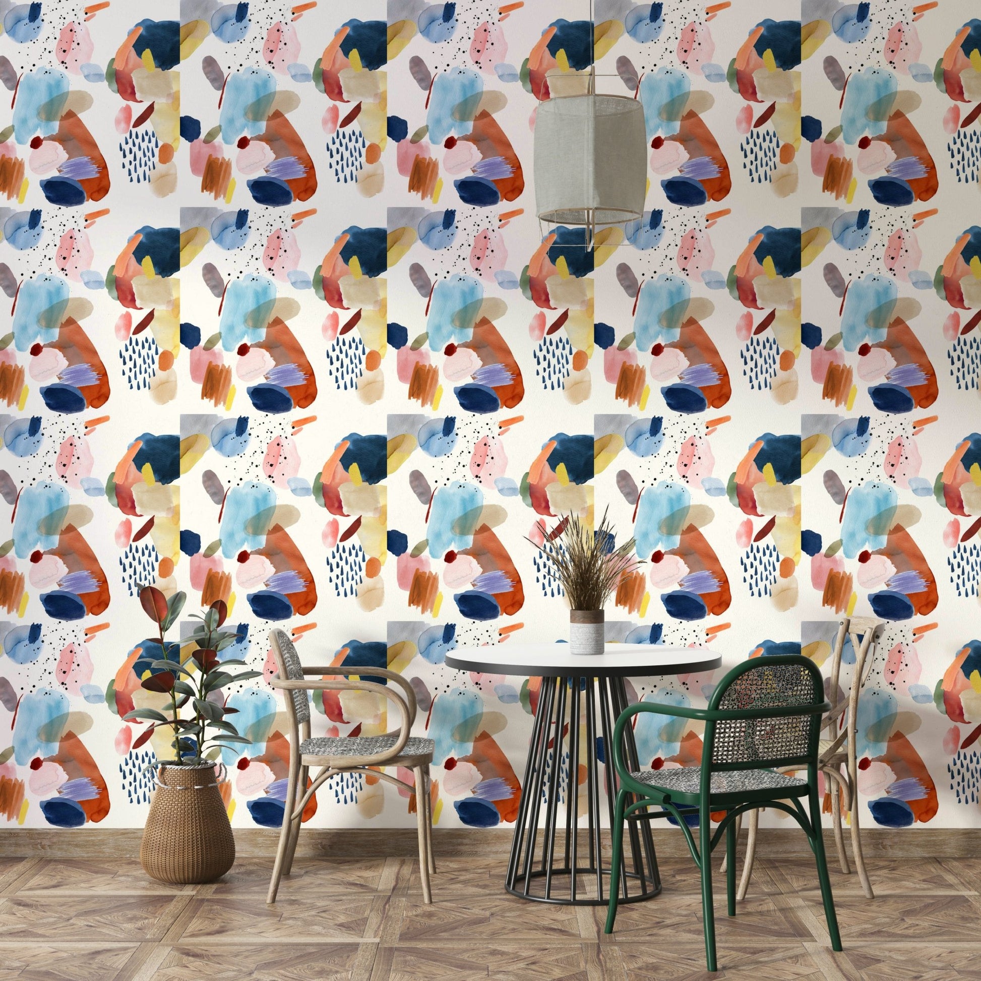 Mineral abstract painting wallpaper close-up

