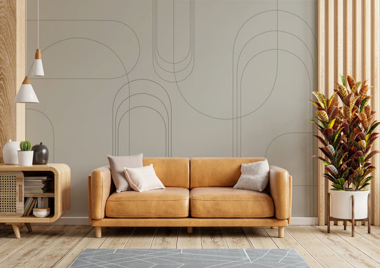 Evergreen arched line wall mural GD371

