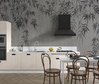 Soft bamboo leaves wallpaper for decor
