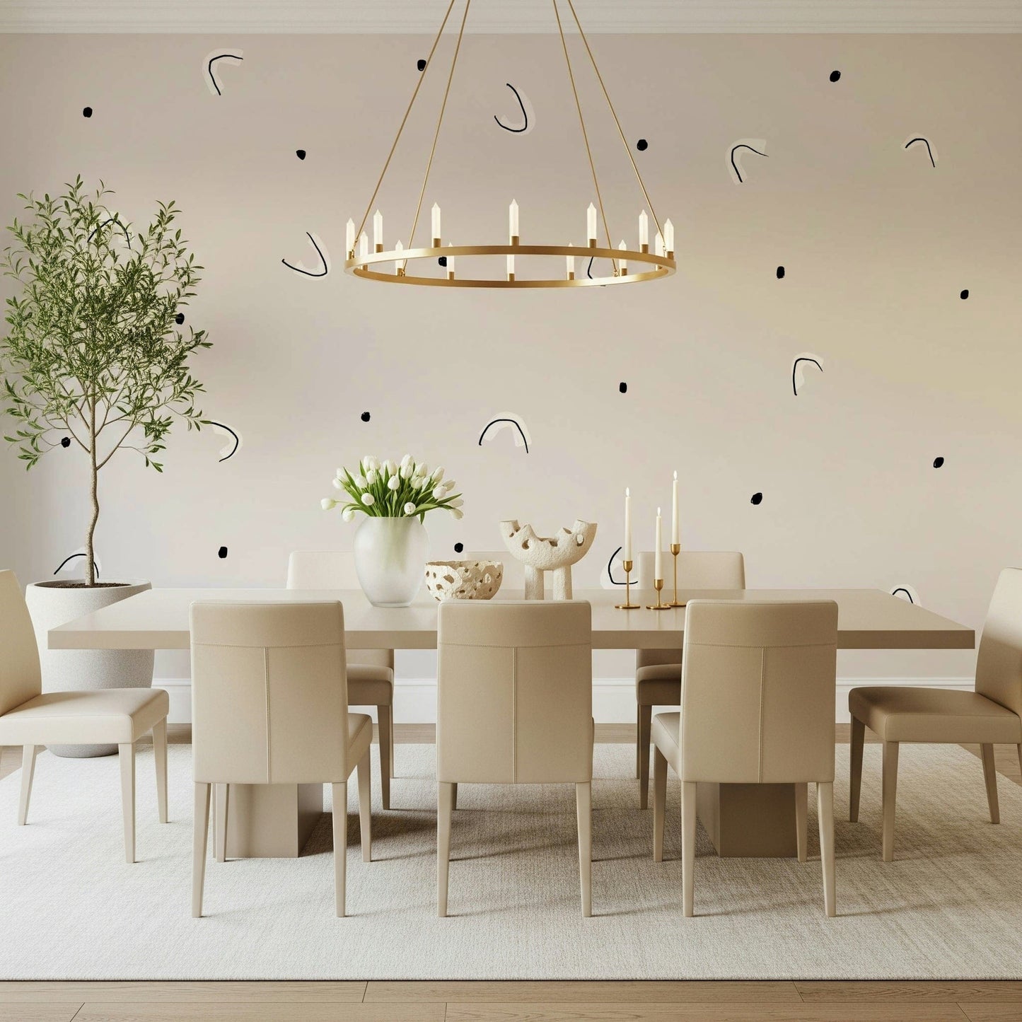 Minimalist Dots Wall Mural -2329861