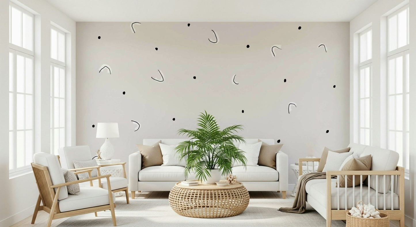 Minimalist Dots Wall Mural -2329861