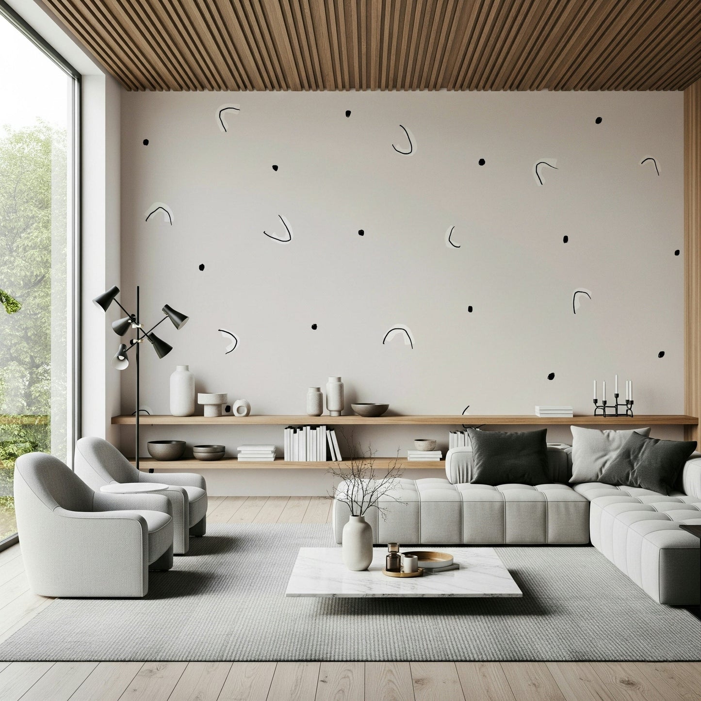 Minimalist Dots Wall Mural -2329861