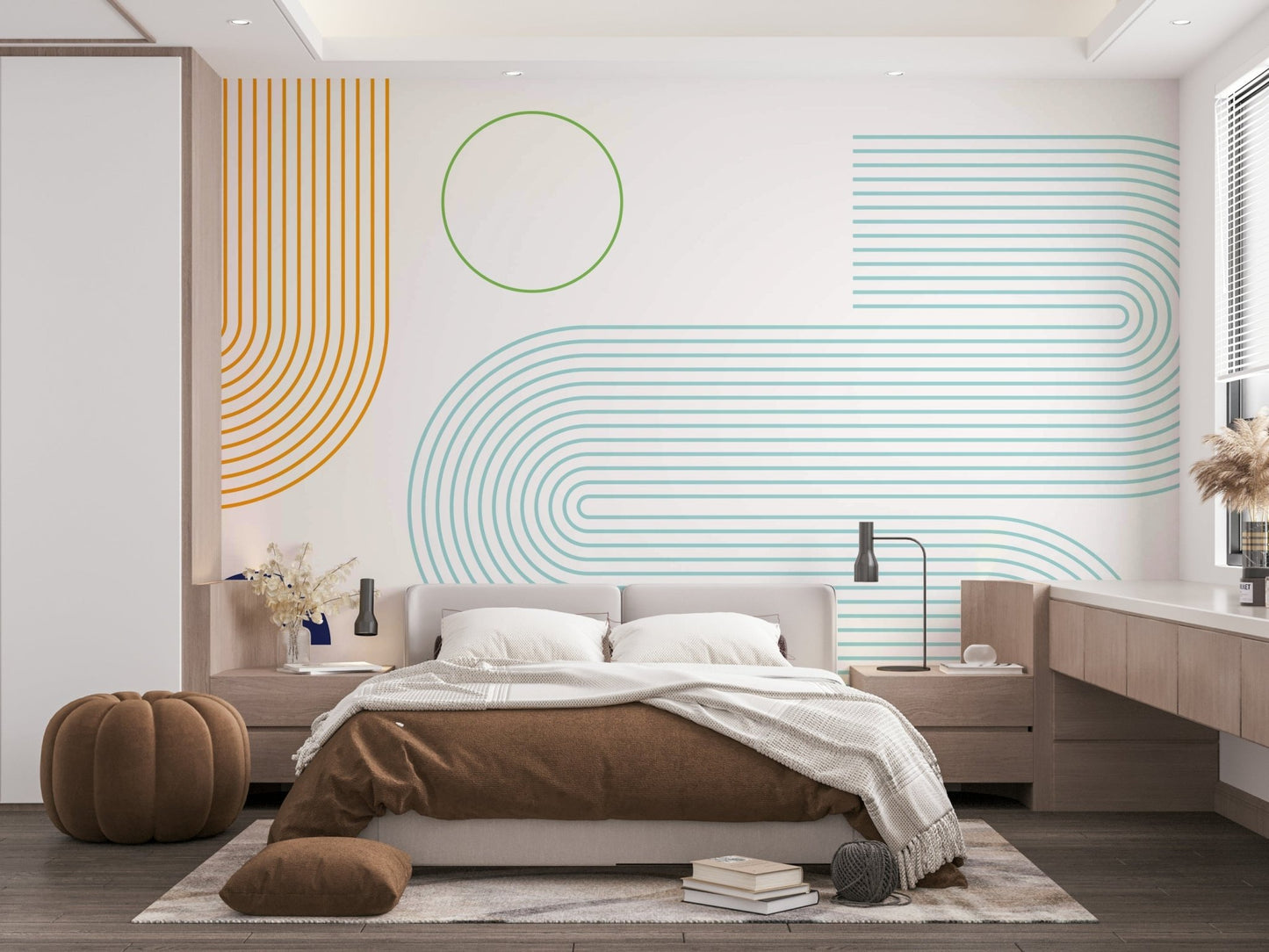 Abstract line design in a minimalist style


