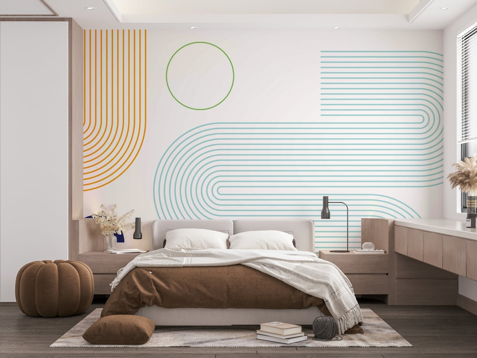 Abstract line design in a minimalist style

