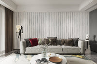 Light gray striped wallpaper for walls
