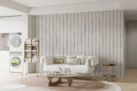 Elegant gray vertical striped wallpaper
