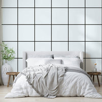 Modern grid design wallpaper in black and white

