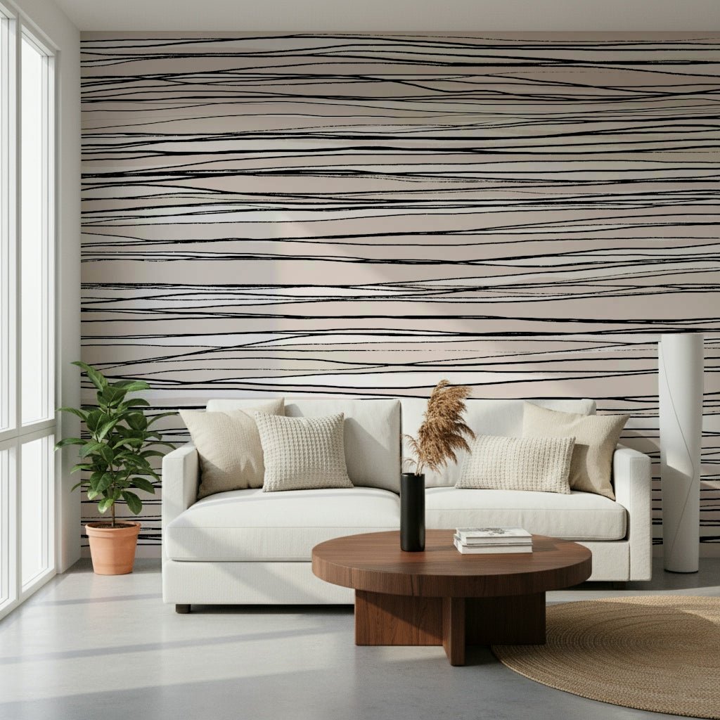 Minimalist Lines Wall Mural -2453359